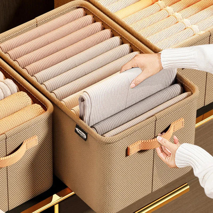 Organizador de Roupas Dobrável - Kit 4 Unidades